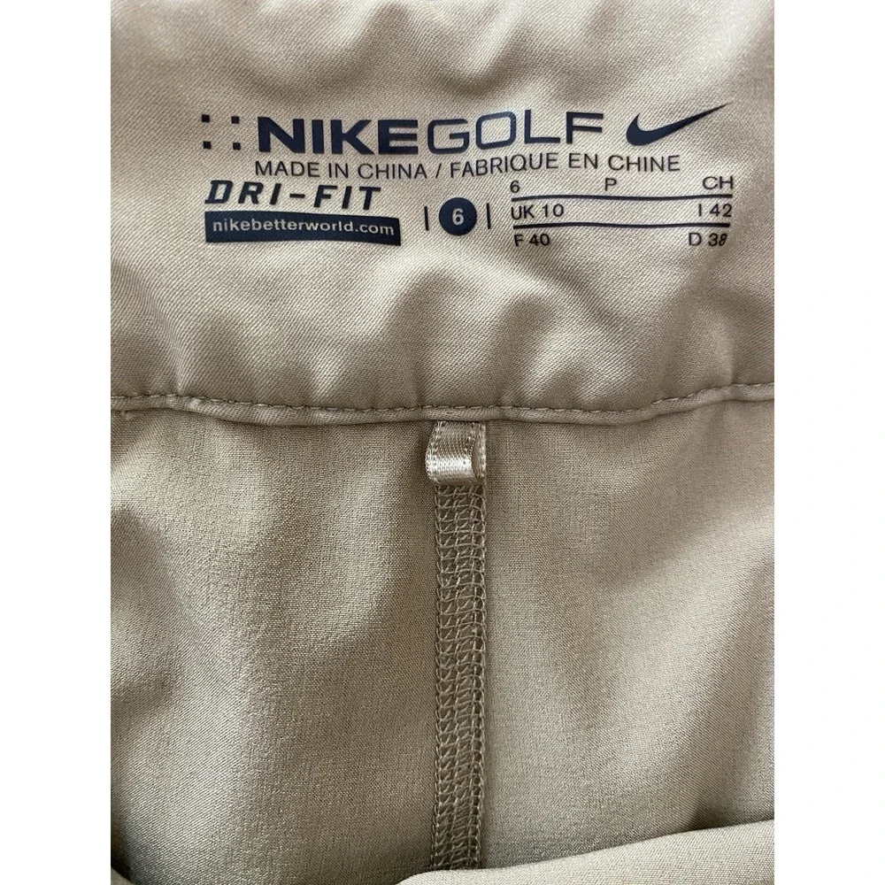 NIKE Dri-Fit Golf Women's 6 Tan Athletic Skort Skirt